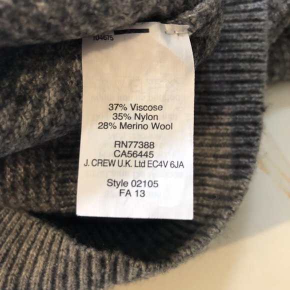 J Crew neutral color block sweater, womens XSmall - Picture 5 of 6